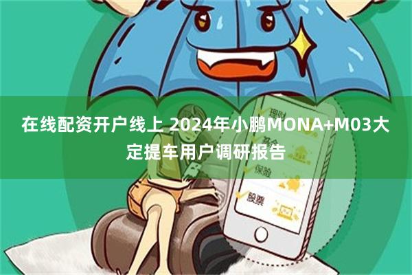 在线配资开户线上 2024年小鹏MONA+M03大定提车用户调研报告